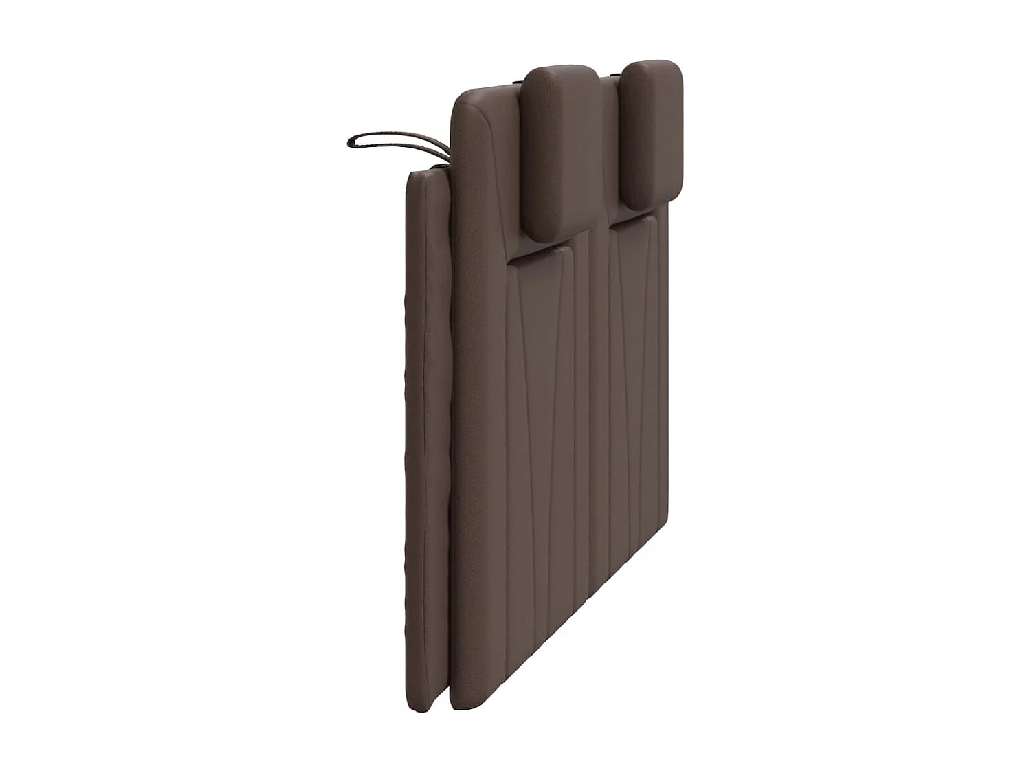 Hoofdbordkussen "Viana" 140 cm kunstleer bruin