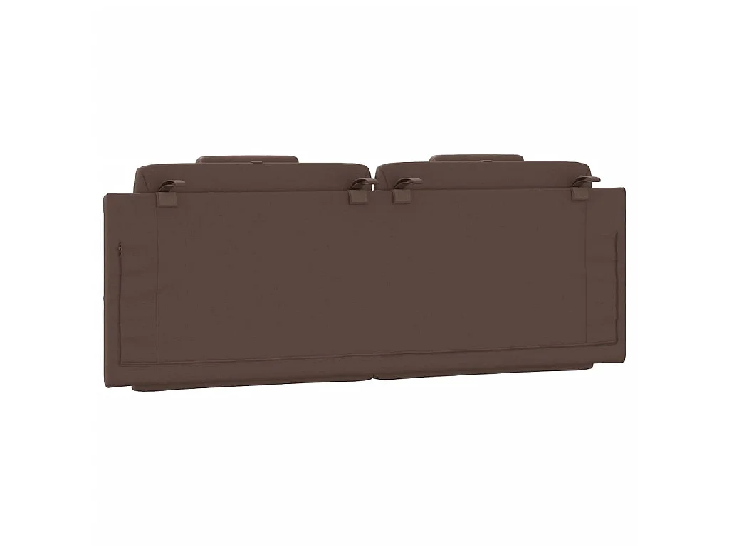 Coussin de tête de lit Viana marron 140 cm similicuir