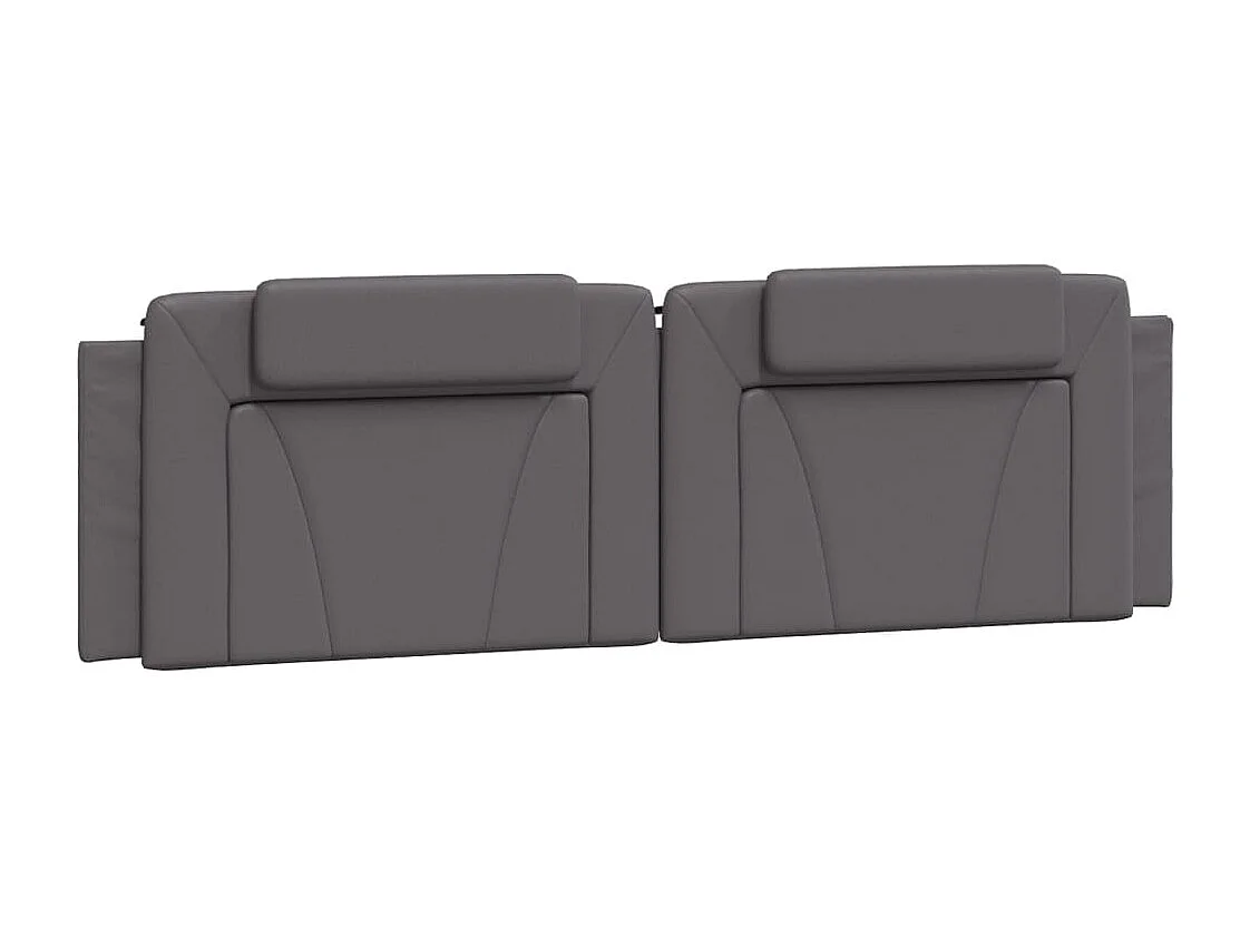 Cuscino Testiera Viana Grigio 180 cm in Similpelle