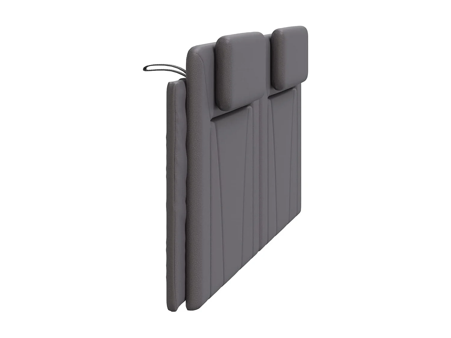 Cuscino Testiera Viana Grigio 180 cm in Similpelle
