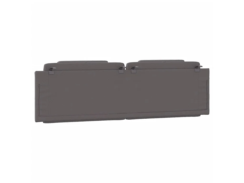 Coussin de tête de lit Viana gris 180 cm similicuir