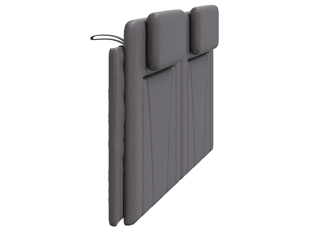 Coussin de tête de lit Viana gris 180 cm similicuir
