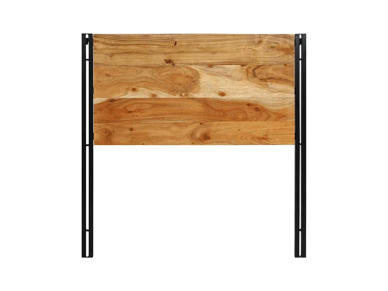 Kopfteil 100 cm Massivholz Akazie und Eisen