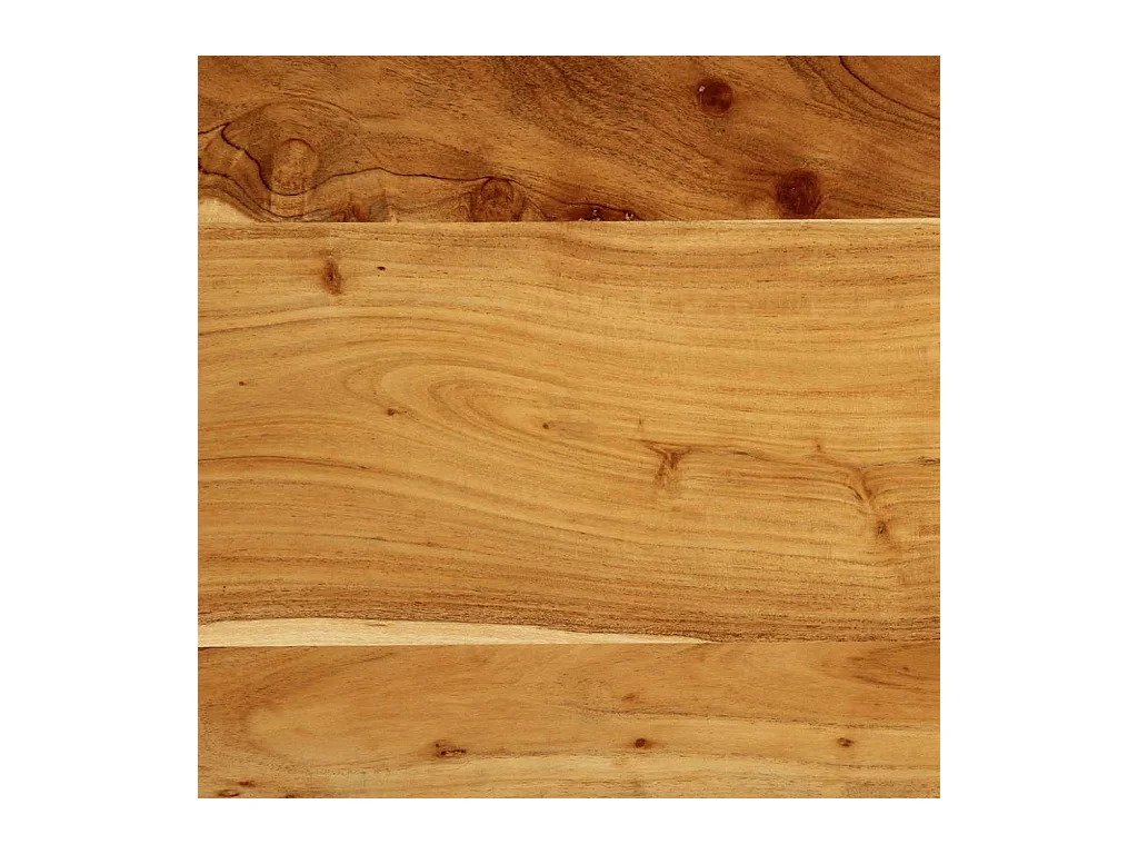 Hoofdeinde 100 cm massief hout acaciahout en ijzer