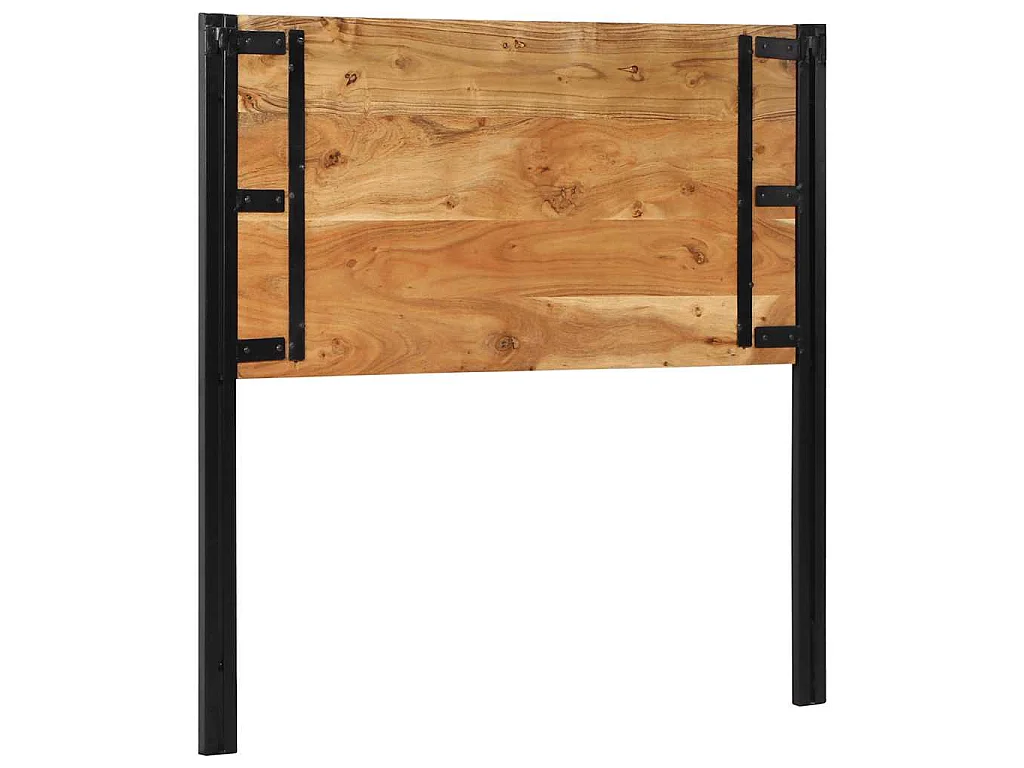 Hoofdeinde 100 cm massief hout acaciahout en ijzer