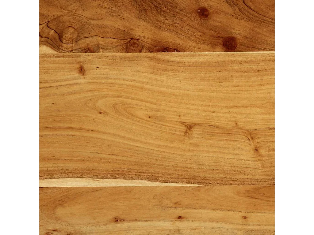 Hoofdeinde 100 cm massief hout acaciahout en ijzer