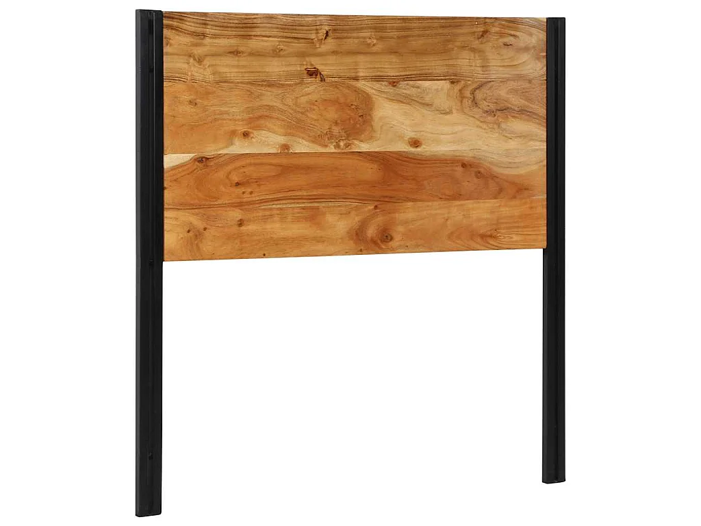 Hoofdeinde 100 cm massief hout acaciahout en ijzer