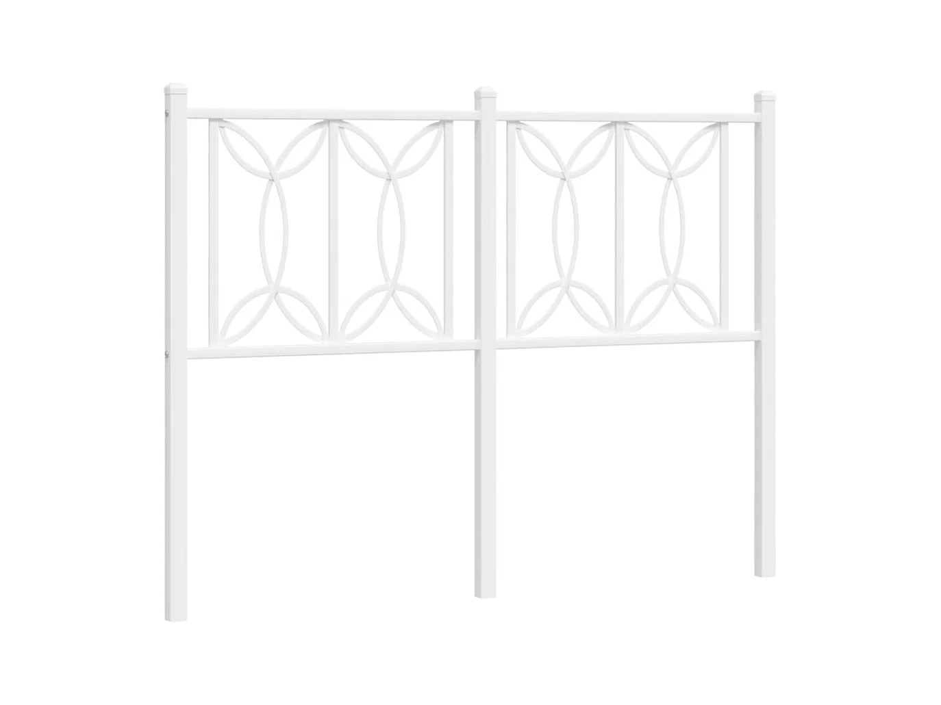 Testiera in Metallo Bianco 120 cm