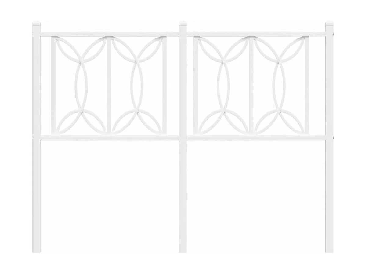 Cabeceira de cama 120 cm metal branco