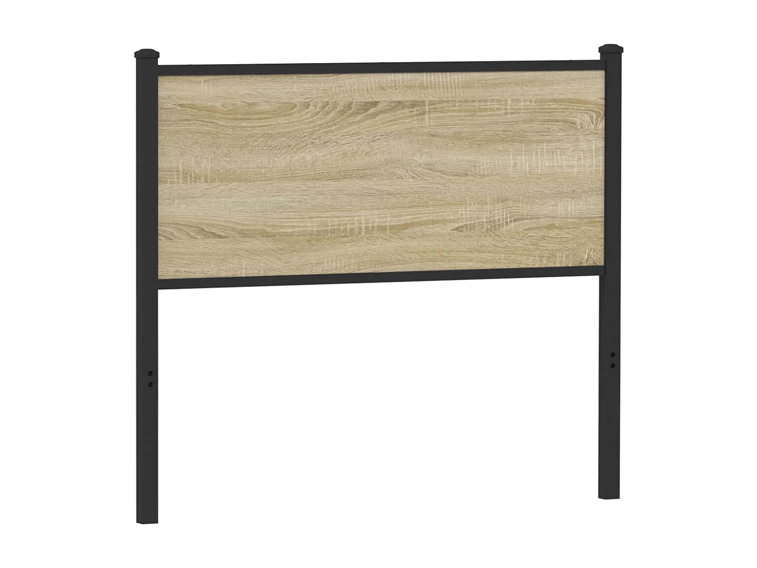 Hoofdbord 107 cm bewerkt hout en staal sonoma eikenkleurig