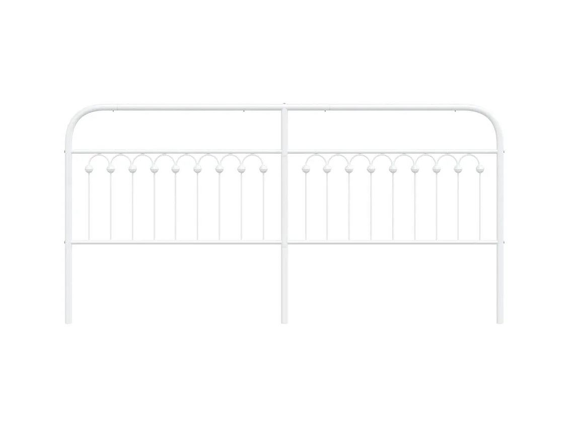 Tête de lit métal blanc 200 cm