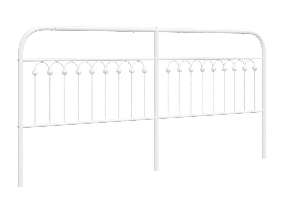 Tête de lit de remplacement métal blanc 200 cm
