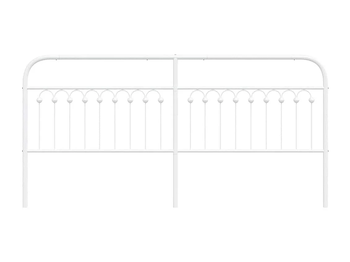 Tête de lit de remplacement métal blanc 200 cm