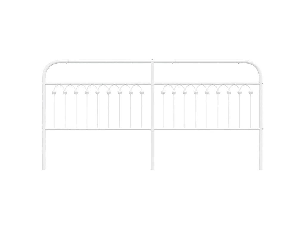 Tête de lit de remplacement métal blanc 200 cm