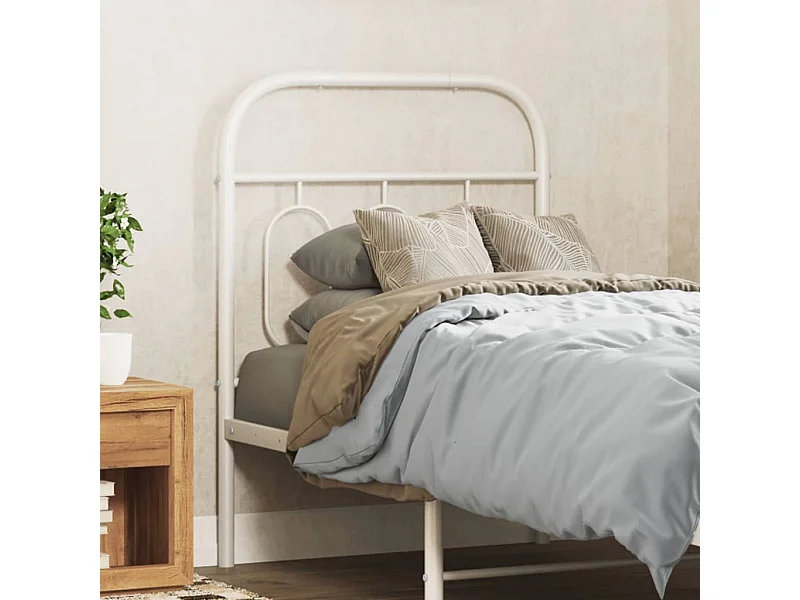 Kopfteil Metall Weiß 75 cm