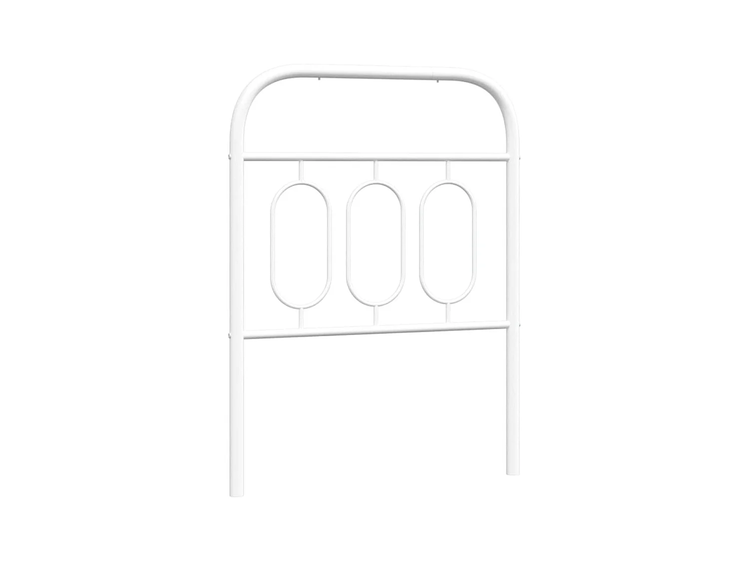 Cabeceira de cama 75 cm metal branco