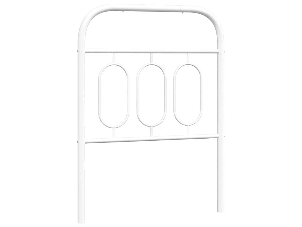 Ersatz-Kopfteil Metall Weiß 75 cm