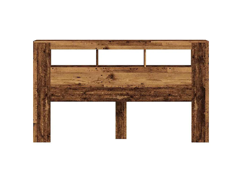 Testiera LED Legno Antico 180x18,5x103,5 cm Legno Multistrato