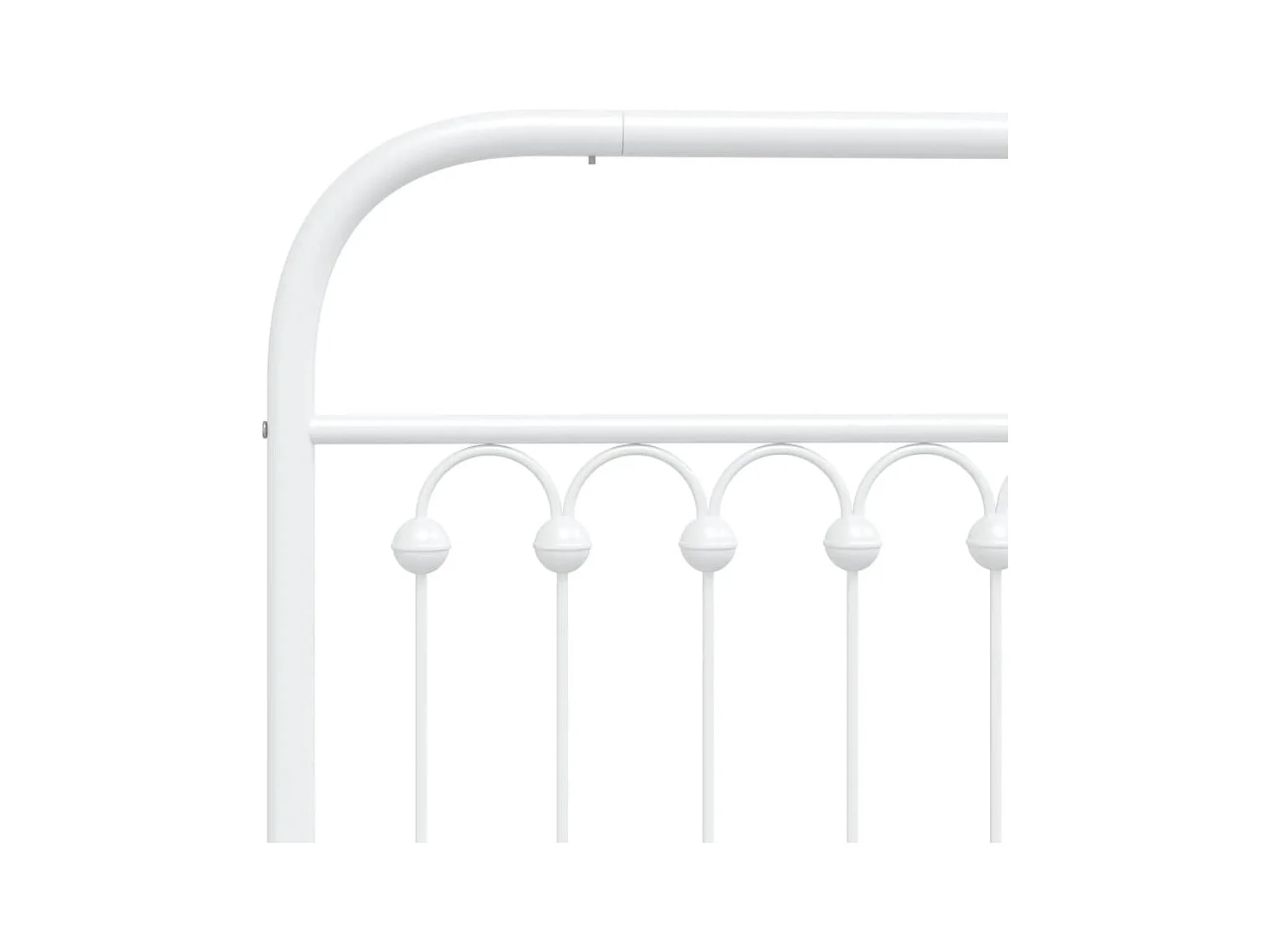 Kopfteil Metall Weiß 160 cm