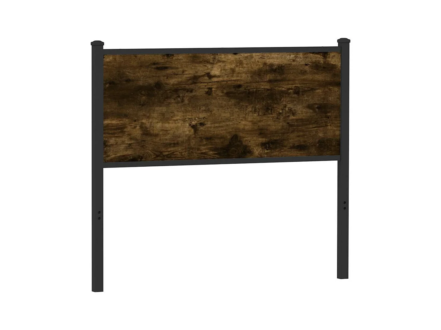 Tête de lit chêne fumé 107 cm bois d'ingénierie et acier