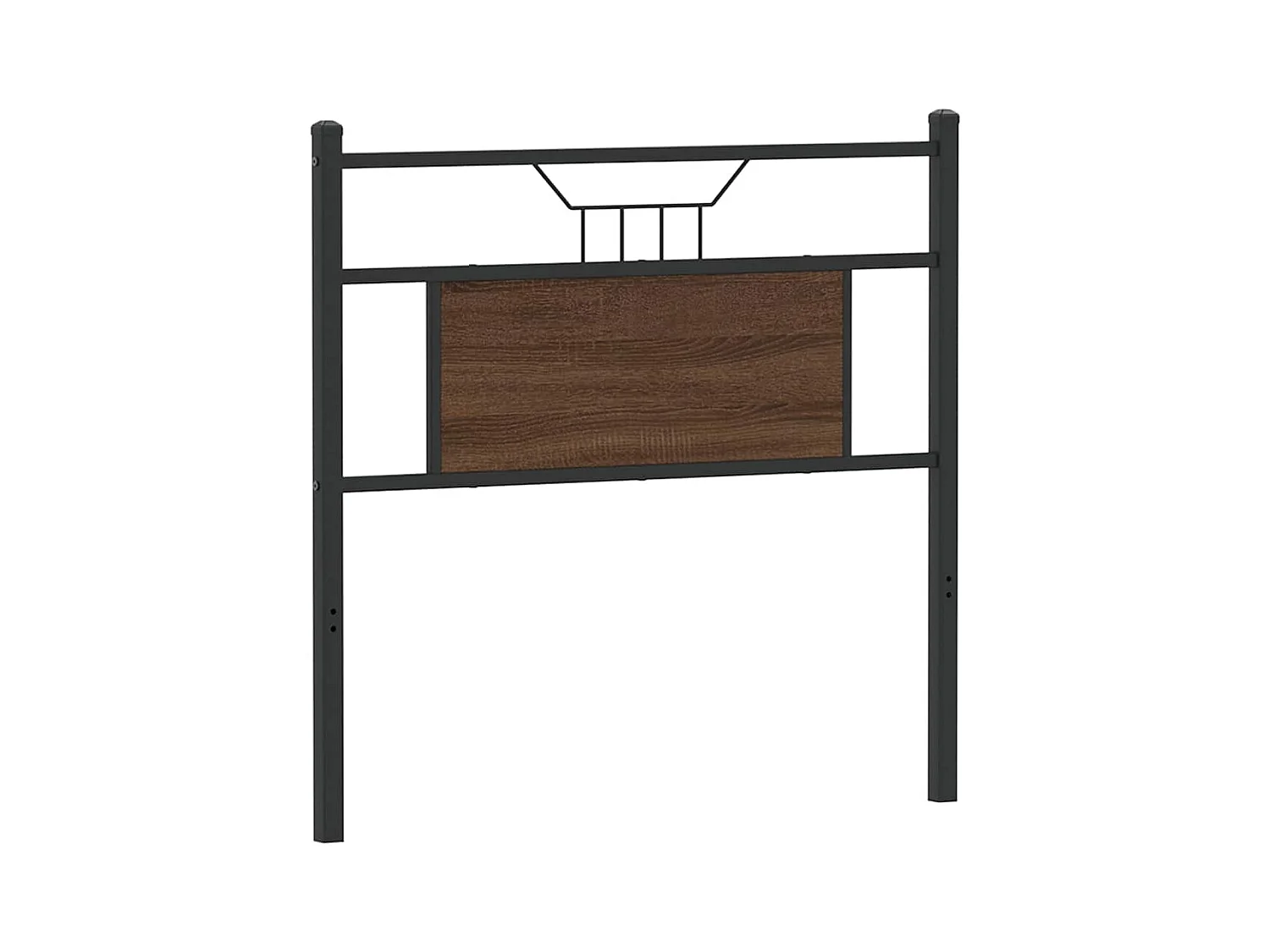 Tête de lit chêne marron 80 cm bois d'ingénierie et acier