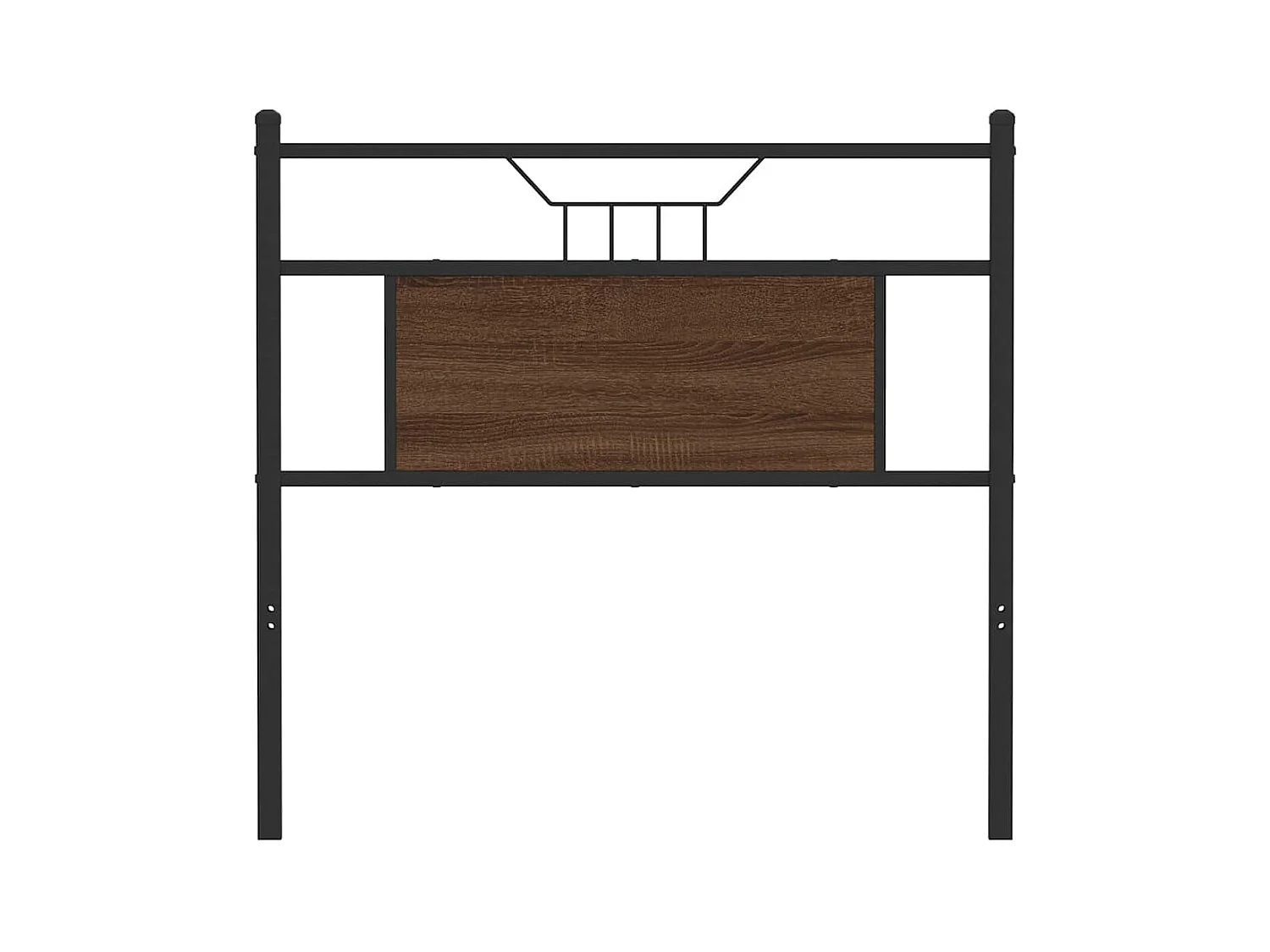 Tête de lit chêne marron 80 cm bois d'ingénierie et acier