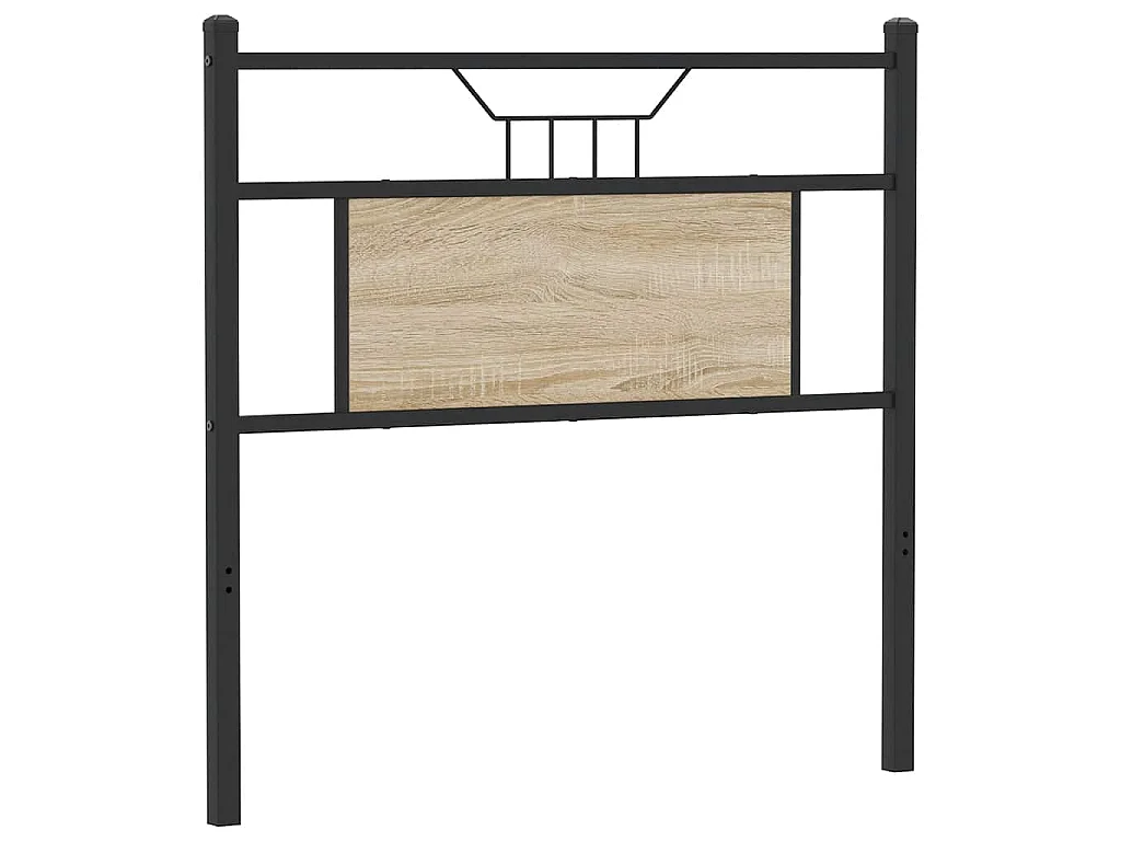 Ersatz-Kopfteil Sonoma-Eiche 90 cm Holzwerkstoff und Stahl