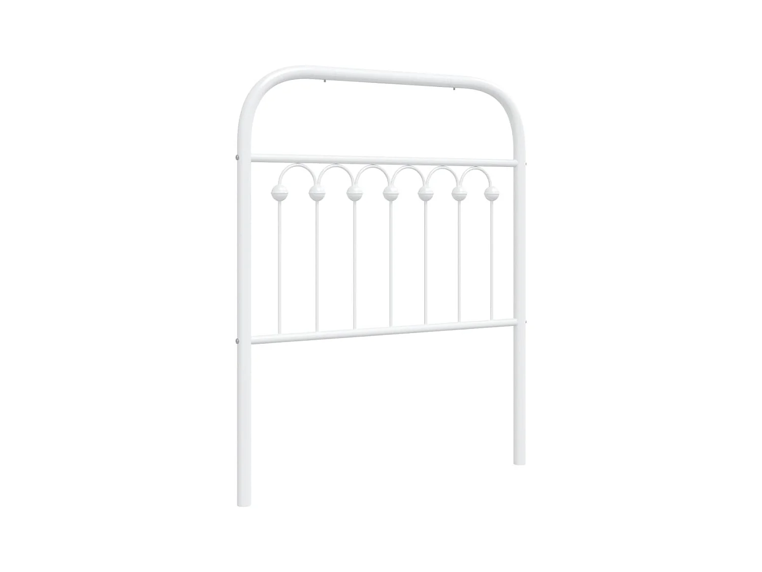 Testiera in Metallo Bianco 80 cm