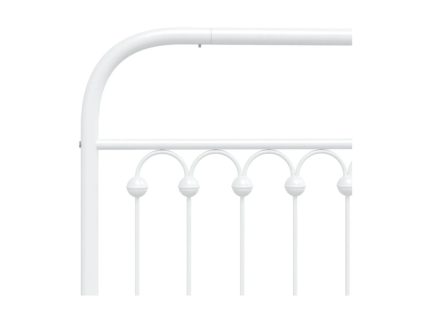 Kopfteil Metall Weiß 80 cm