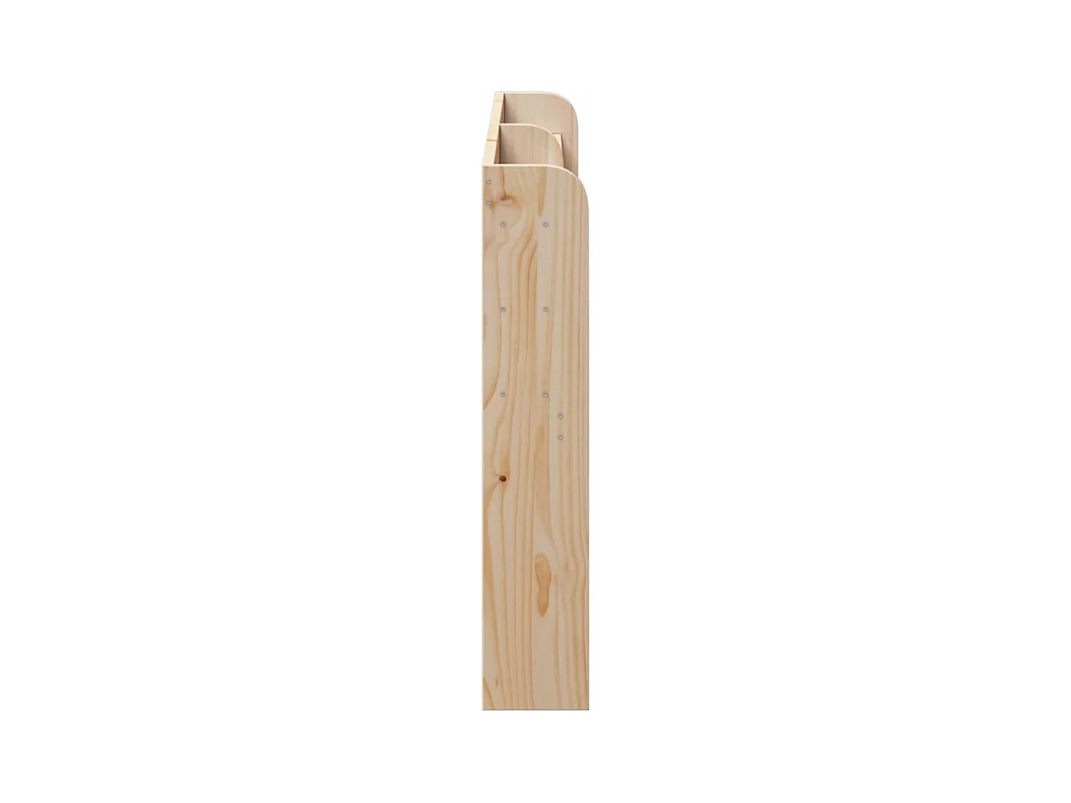 Hoofdbord met schappen 135 cm massief grenenhout