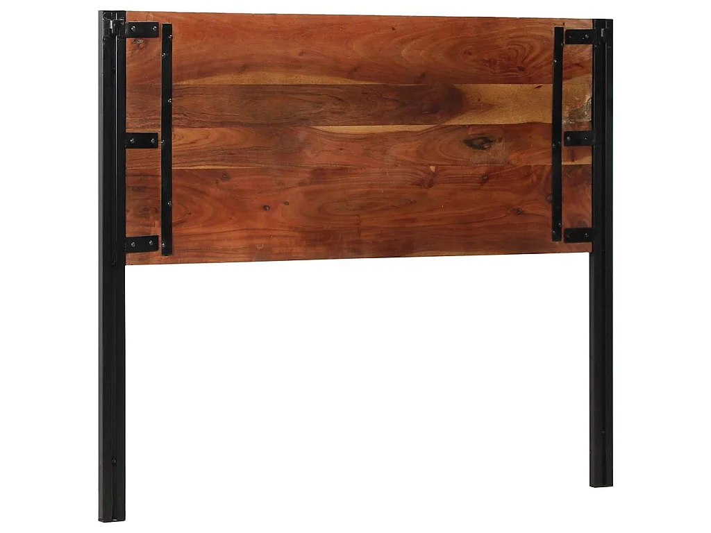 Testiera 120 cm in Legno Massello di Recupero e Ferro