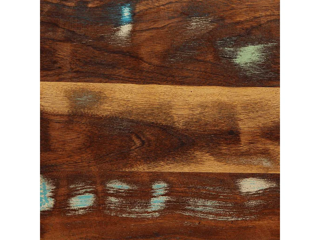 Testiera 120 cm in Legno Massello di Recupero e Ferro