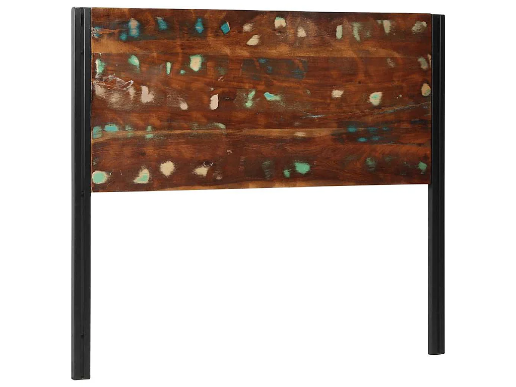 Testiera 120 cm in Legno Massello di Recupero e Ferro