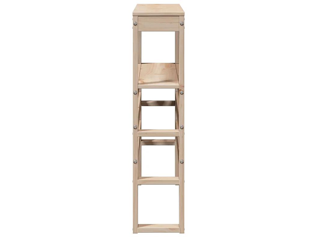 Tête de lit avec étagères 75 cm bois massif de pin
