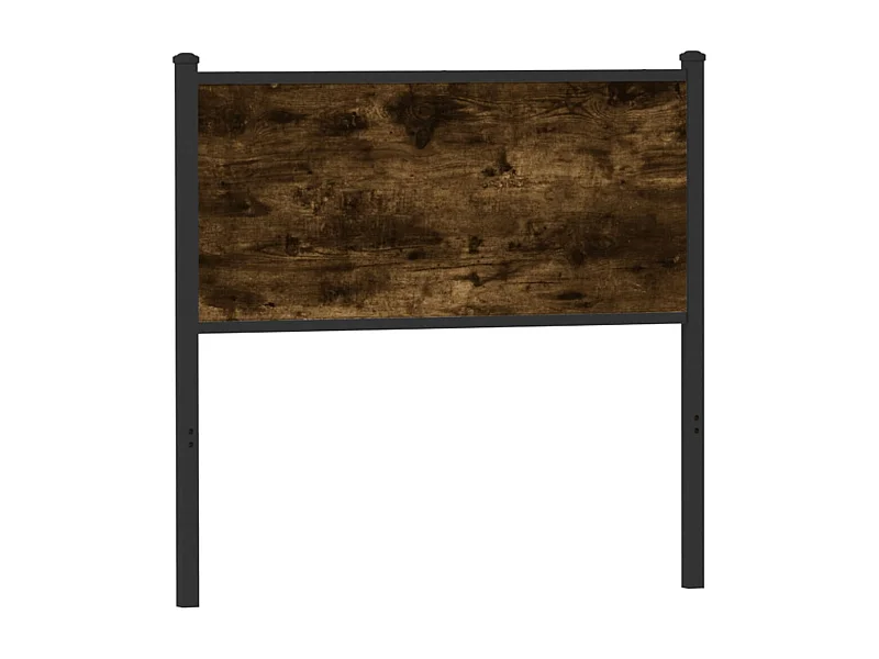 Kopfteil Räuchereiche 90 cm Holzwerkstoff und Stahl