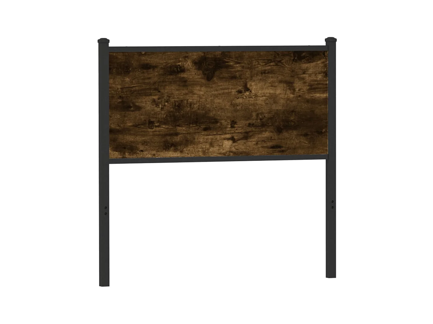 Kopfteil Räuchereiche 90 cm Holzwerkstoff und Stahl