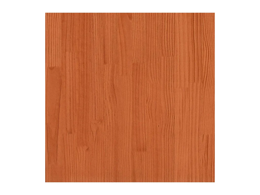 Tête de lit avec rangement cire marron 150cm bois massif de pin
