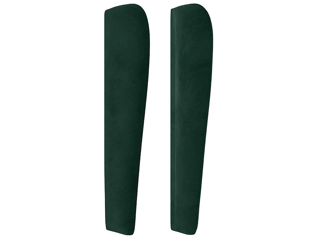 Testiera ad Orecchio Verde Scuro 93x23x118/128 cm in Velluto