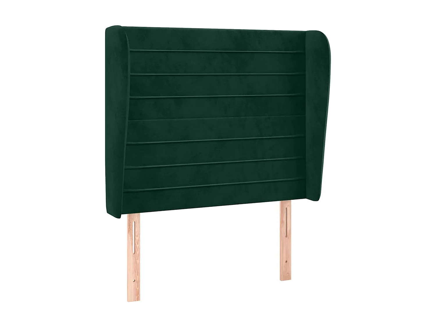 Testiera ad Orecchio Verde Scuro 93x23x118/128 cm in Velluto