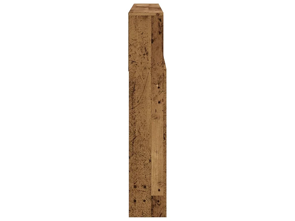 Armoire de tête de lit vieux bois 140x19x103,5 cm