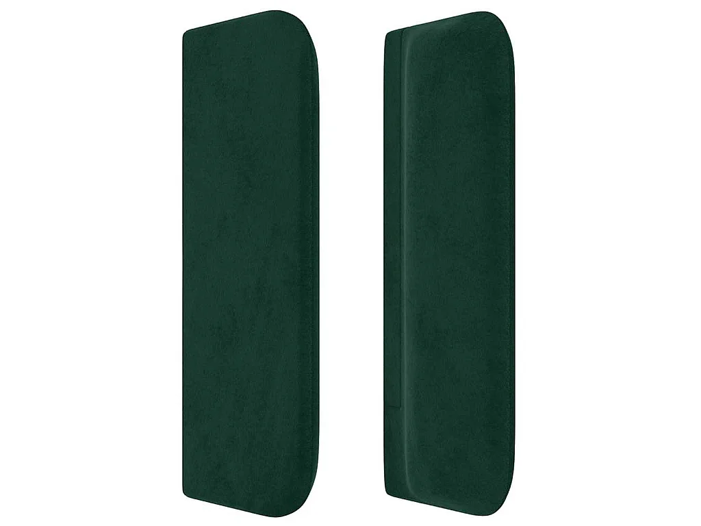 Testiera ad Orecchio Verde Scuro 203x16x78/88 cm in Velluto