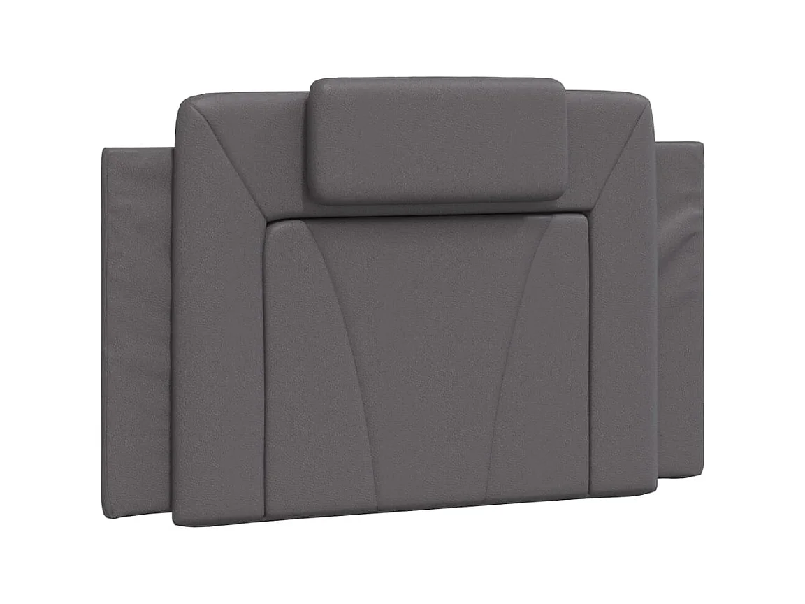 Cuscino Testiera Viana Grigio 90 cm in Similpelle