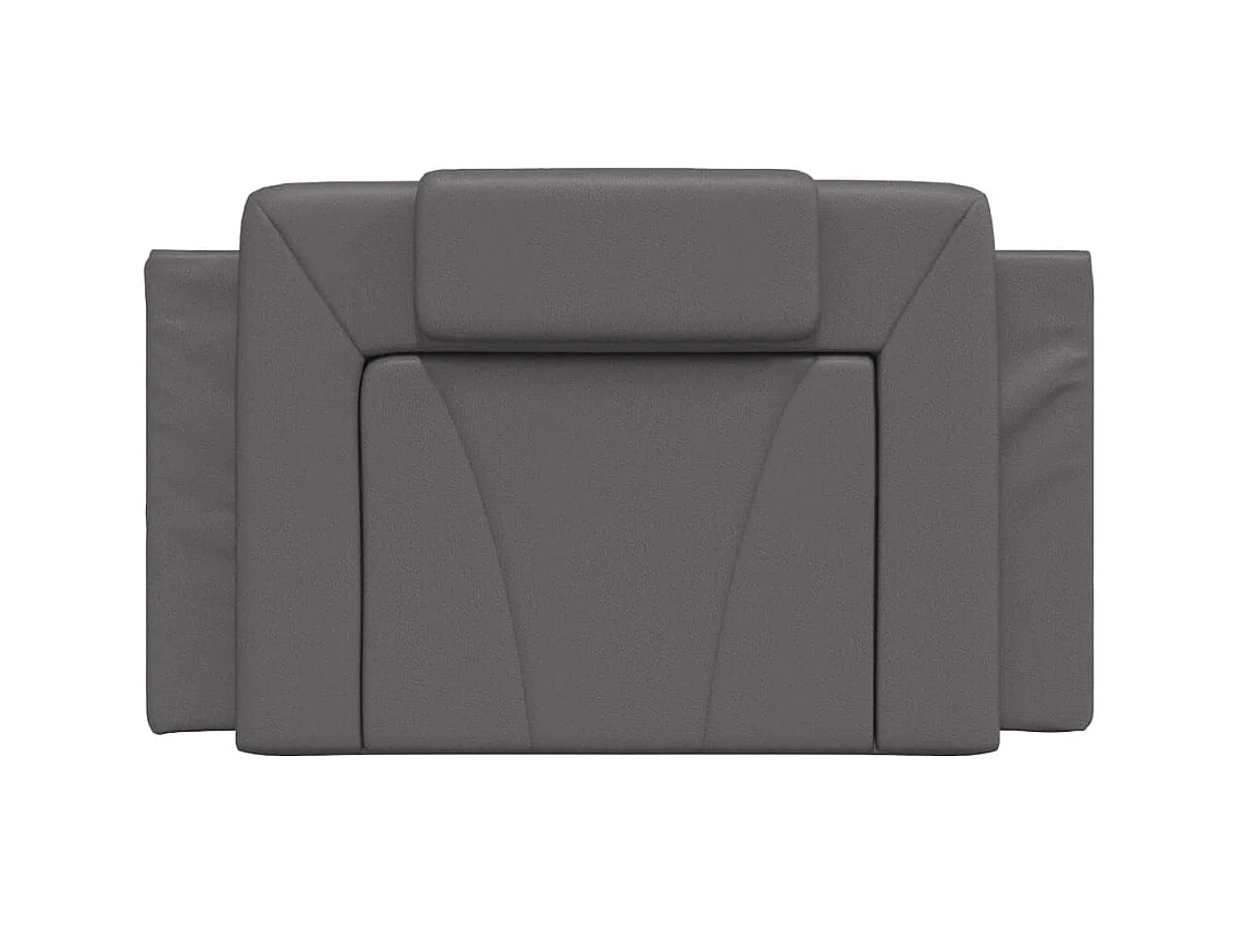 Cuscino Testiera Viana Grigio 90 cm in Similpelle