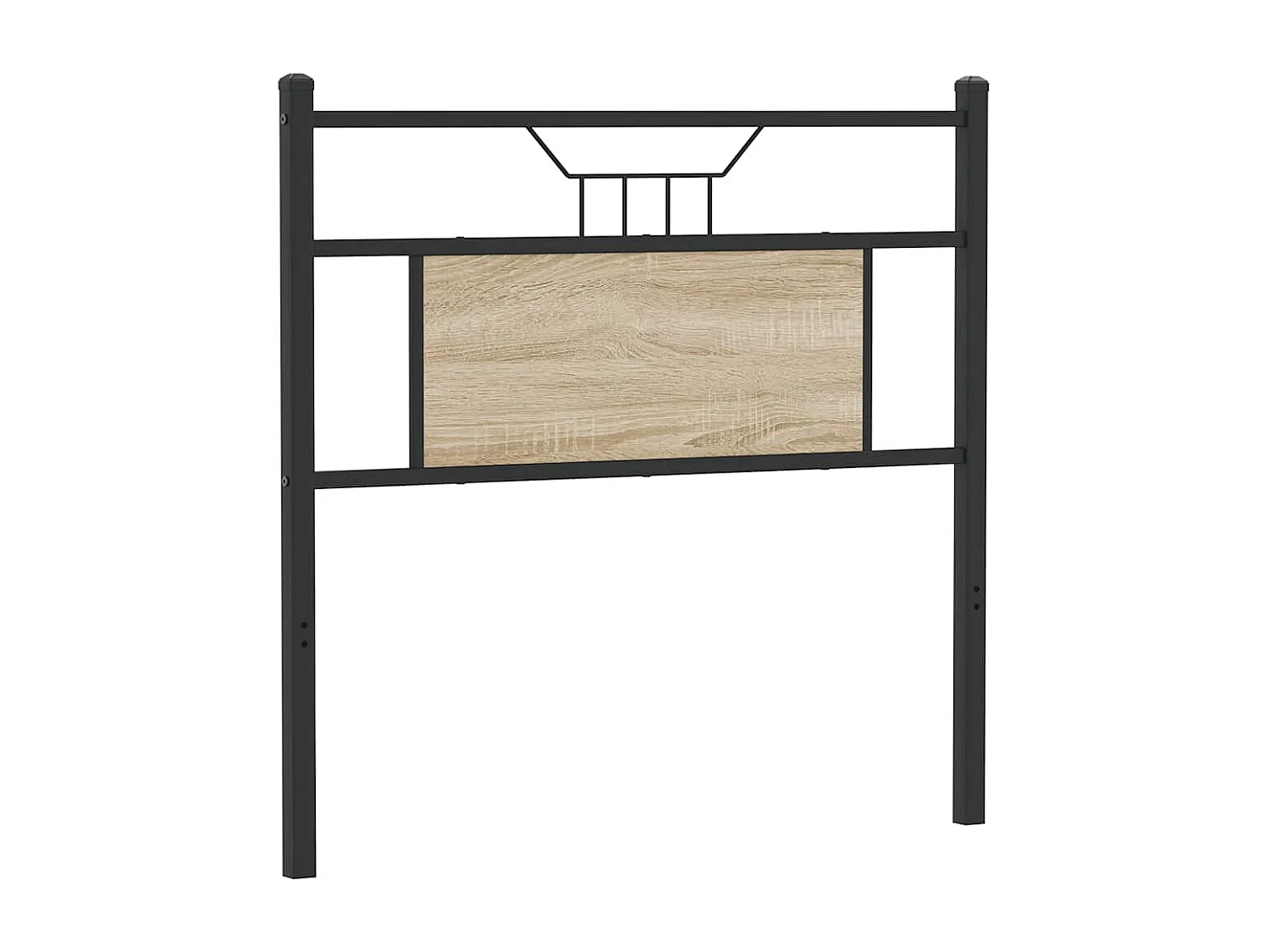 Tête de lit chêne sonoma 75 cm bois d'ingénierie et acier