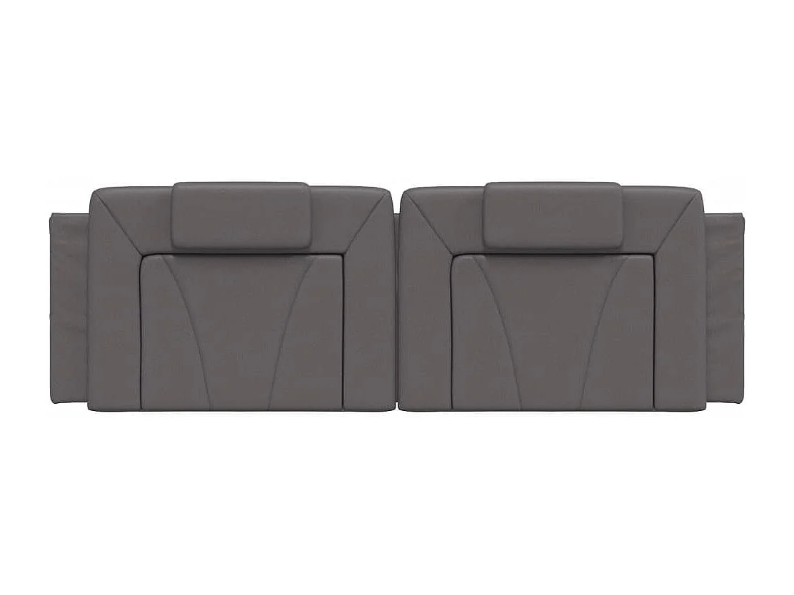 Coussin de tête de lit Viana gris 160 cm similicuir