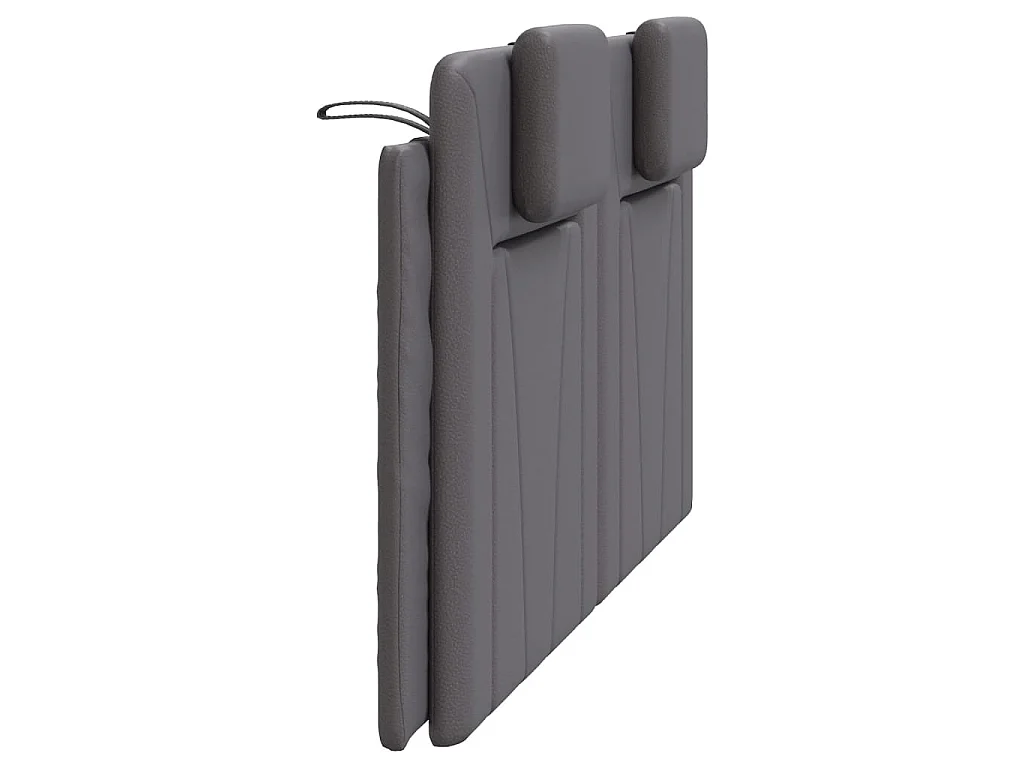 Hoofdbordkussen "Viana" 160 cm kunstleer grijs