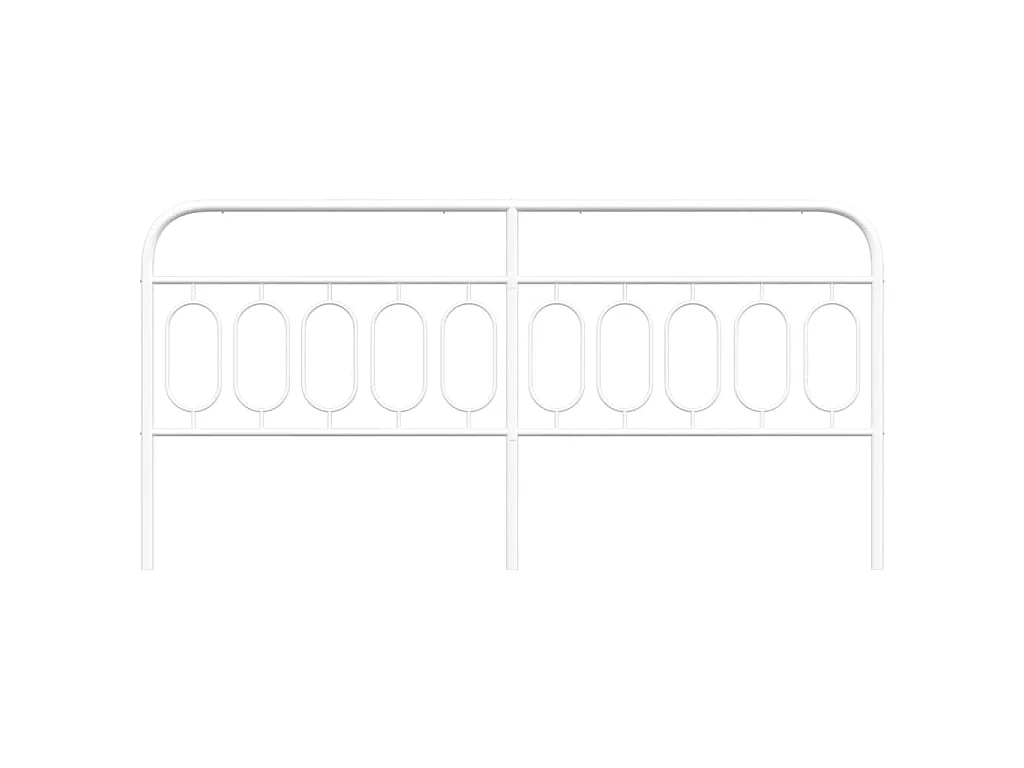 Tête de lit de remplacement métal blanc 200 cm