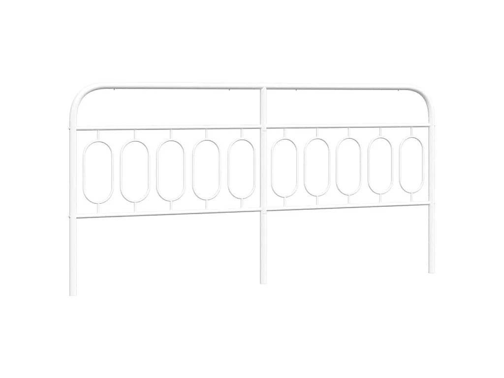Tête de lit de remplacement métal blanc 200 cm