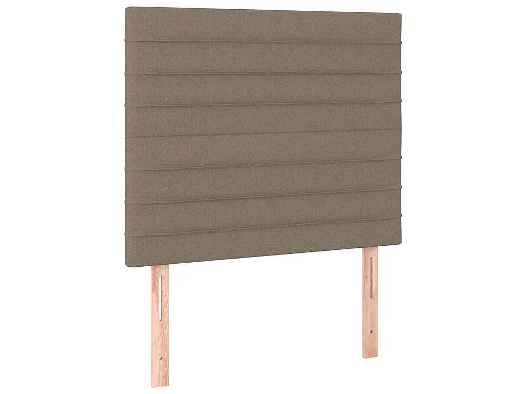 Tête de lit Taupe 90x5x118/128 cm Tissu