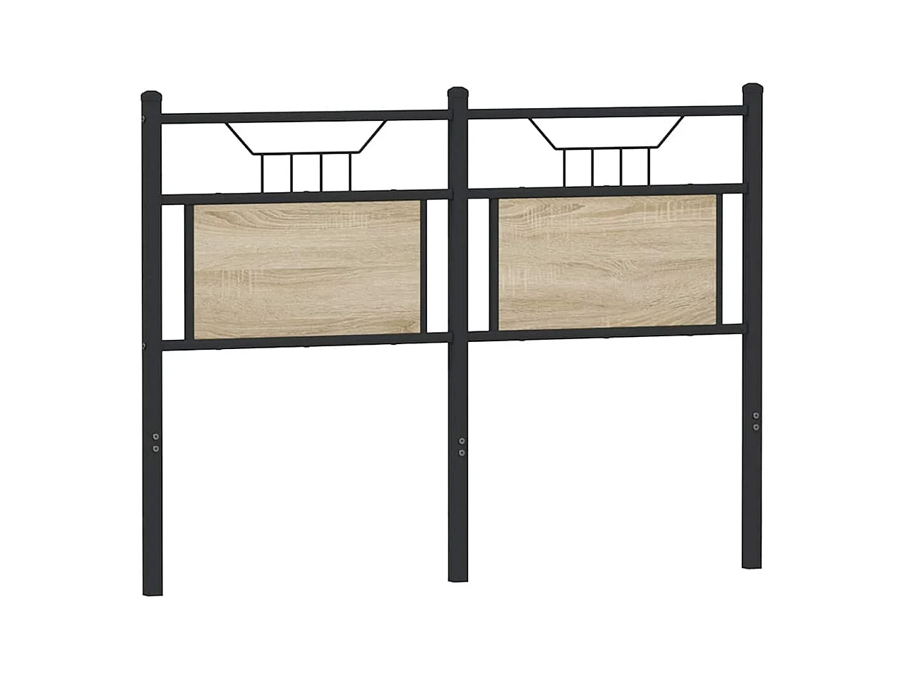 Tête de lit chêne sonoma 120 cm bois d'ingénierie et acier